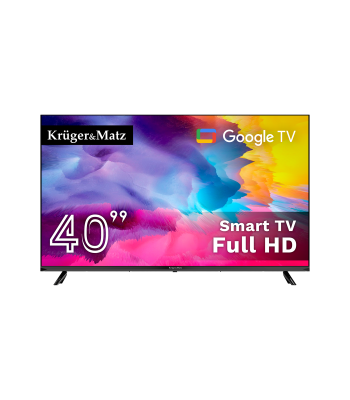 Televizors Kruger&Matz ar Google TV 5.0 DVB-T2/S2/T/C H.265 HEVC KM0240FHD-G 40