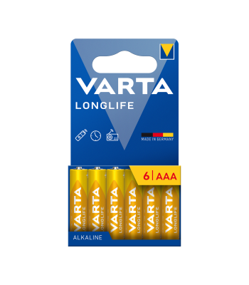 Sārma baterijas VARTA Longlife LR03, 6 gab.