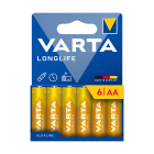 Sārma baterijas VARTA LONGLIFE LR06, 6 gab./bl.