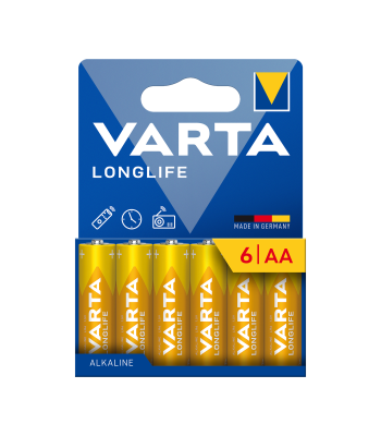 Sārma baterijas VARTA LONGLIFE LR06, 6 gab./bl.
