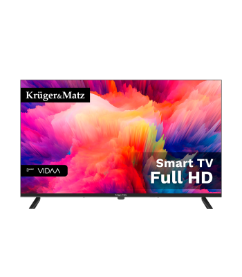 Kruger&Matz viedtelevizors ar FHD izšķirtspēju, DVB-T2/S2 un H.265 HEVC, 43″
