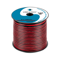 Skaļruņu kabelis CCA, melnā un sarkanā krāsā, KAB0392, 1.5mm