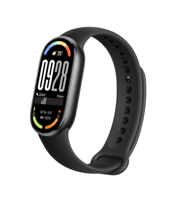 Xiaomi melna AMOLED viedaproce, 5 ATM, BT 5.4, Smart Band 10, 1.72″