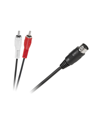 Savienojuma kabelis DIN-2 x RCA, 1.2m