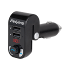 Automašīnas FM raidītājs ar Bluetooth un 2 USB pieslēgvietām Peiying URZ0466