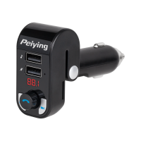 Automašīnas FM raidītājs ar Bluetooth un 2 USB pieslēgvietām Peiying URZ0466