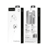USB-C ausīs ievietojamās austiņas ar mikrofonu, baltas, Kruger&Matz C1