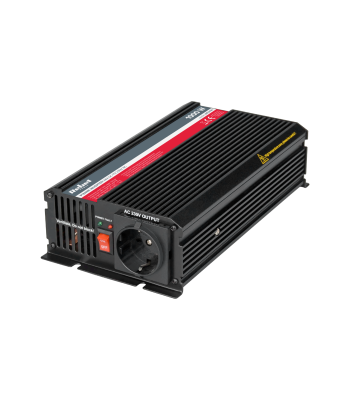 Sprieguma pārveidotājs automašīnai ar F tipa kontaktligzdu REBEL 24V/230V 1000W