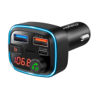 Peiying FM modulatoris automašīnai ar Bluetooth funkciju (2 × USB + USB-C)