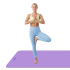Vingrošanas paklājs jogai, pilatesam un fitnesam, REBEL ACTIVE, 200x115cm, 1cm
