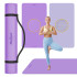 Vingrošanas paklājs jogai, pilatesam un fitnesam, REBEL ACTIVE, 200x115cm, 1cm