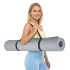 Vingrošanas paklājs jogai, pilatesam un fitnesam, TPE, pelēks, REBEL ACTIVE, 200 x 115 cm, 1 cm