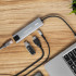 USB-C centrmezgls ar HDMI, 2 × USB 3.0, 2 × USB-C un RJ-45 — Kruger&Matz KM0391