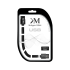 USB–micro USB kabelis ar spraudņiem abos galos, Kruger&Matz, 0,2 m