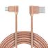 USB kabelis ar leņķveida USB un USB-C spraudņiem Kruger&Matz, 1m, 3A
