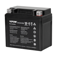 VIPOW motocikla akumulators, MC tips, 12V 5Ah