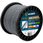Pastiprināta trimmera aukla ar vītu kvadrātveida profilu WUBER +CORE, 2.7 mm, 100 m