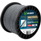 Pastiprināta trimmera aukla ar vītu kvadrātveida profilu WUBER +CORE 3.0 mm 100 m
