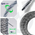 Pastiprināta vītā kvadrātveida trimmera aukla WUBER +CORE W00610, 2.4 mm, 15 m