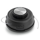 Pusautomātiska trimmera galva krūmgriezim ar Click and Go sistēmu un auklu, WUBER W00614, M10 x 1.25 RH, 3 metri / Ø 2.4 mm