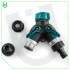 Metāla dārza krāna ūdens sadalītājs ar 2 izejām un adapteri, G 3/4" 26.5 mm, G 1/2" 21 mm, WUBER W00710
