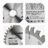 WUBER ripzāģa disks kokam ar cietsakausējuma zobiem TCT W00741 305x30 mm 40T