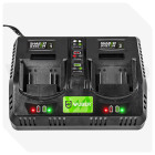 Dubultais akumulatoru lādētājs WUBER Share+ System, 21.5 V