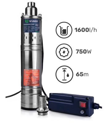 Wuber iegremdējamais skrūves sūknis 750W