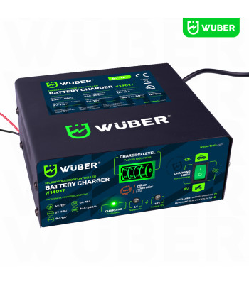 Mikroprocesora akumulatoru lādētājs WUBER, 6–12 V, 15 A