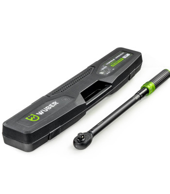 WUBER griezes momenta atslēga ar galviņu komplektu, pagarinātāju un adapteri, 40–220 Nm, 1/2″, W46012