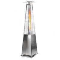 WUBER piramīdas formas gāzes terases sildītājs no nerūsējošā tērauda, 13 kW, W16049