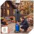 Gāzes terases sildītājs, tumši pelēks, WUBER, 13 kW, W16065
