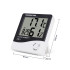Elektroniskais LCD termometrs ar mitruma mērītāju, pulksteni, datumu un modinātāju, 9,7 × 10 × 2 cm