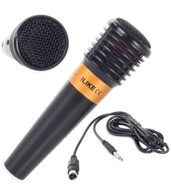 Profesionāls dinamiskais karaoke mikrofons ar vadu