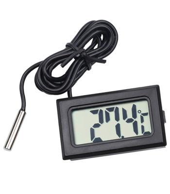Elektroniskais paneļa termometrs ar LCD displeju un zondi automašīnai, 01308