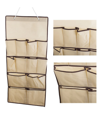 Auduma rotaslietu un aksesuāru organizators skapim, 90x45cm