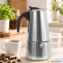 Itāļu moka kanna espresso kafijas pagatavošanai no nerūsējošā tērauda, 300 ml, līdz 6 tasītēm