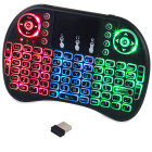 Bezvadu tastatūra ar LED fona apgaismojumu televizoram, mini