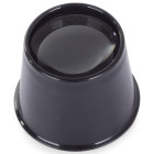 Precīza juvelieru lupa, pieliekama pie acs, 10x