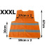 Oranža atstarojošā brīdinājuma veste XXXL