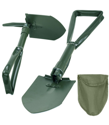 Saliekamā sapierlāpsta ar cirvja un zāģa funkciju, ar maciņu, 59 cm
