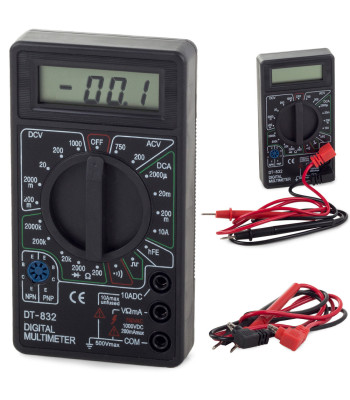 Digitālais multimetrs ar LCD displeju un skaņas signālu DT-832