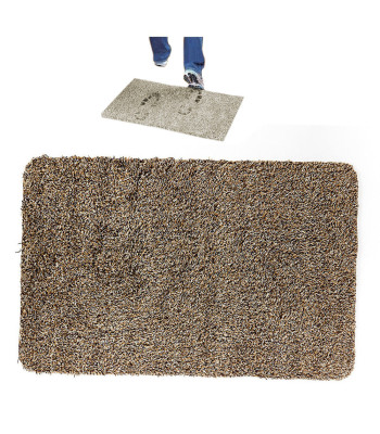 Brūns uzsūcošs apavu kājslauķis magic step mat, 70cm x 46cm