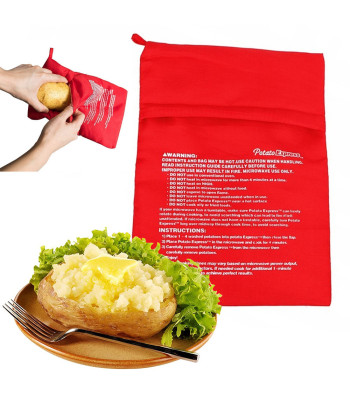 Kartupeļu cepšanas kabata mikroviļņu krāsnij Potato Express, 26 cm x 19 cm