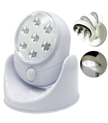 Bezvadu lampa ar kustības sensoru, 7 led