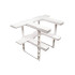 Virtuves skapīša organizators, garšvielu plaukts 2 vienā, regulējams, maks. 31 × 41,5 × 26,5 cm