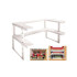 Virtuves skapīša organizators, garšvielu plaukts 2 vienā, regulējams, maks. 31 × 41,5 × 26,5 cm
