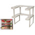Virtuves skapīša organizators, garšvielu plaukts 2 vienā, regulējams, maks. 31 × 41,5 × 26,5 cm