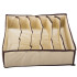 Atvilktnes organizators apakšveļai un zeķēm, 6 nodalījumi, 34 × 30 × 10 cm