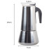 Moka kanniņa espresso kafijas pagatavošanai, nerūsējošais tērauds, 12 tasītēm, 600 ml